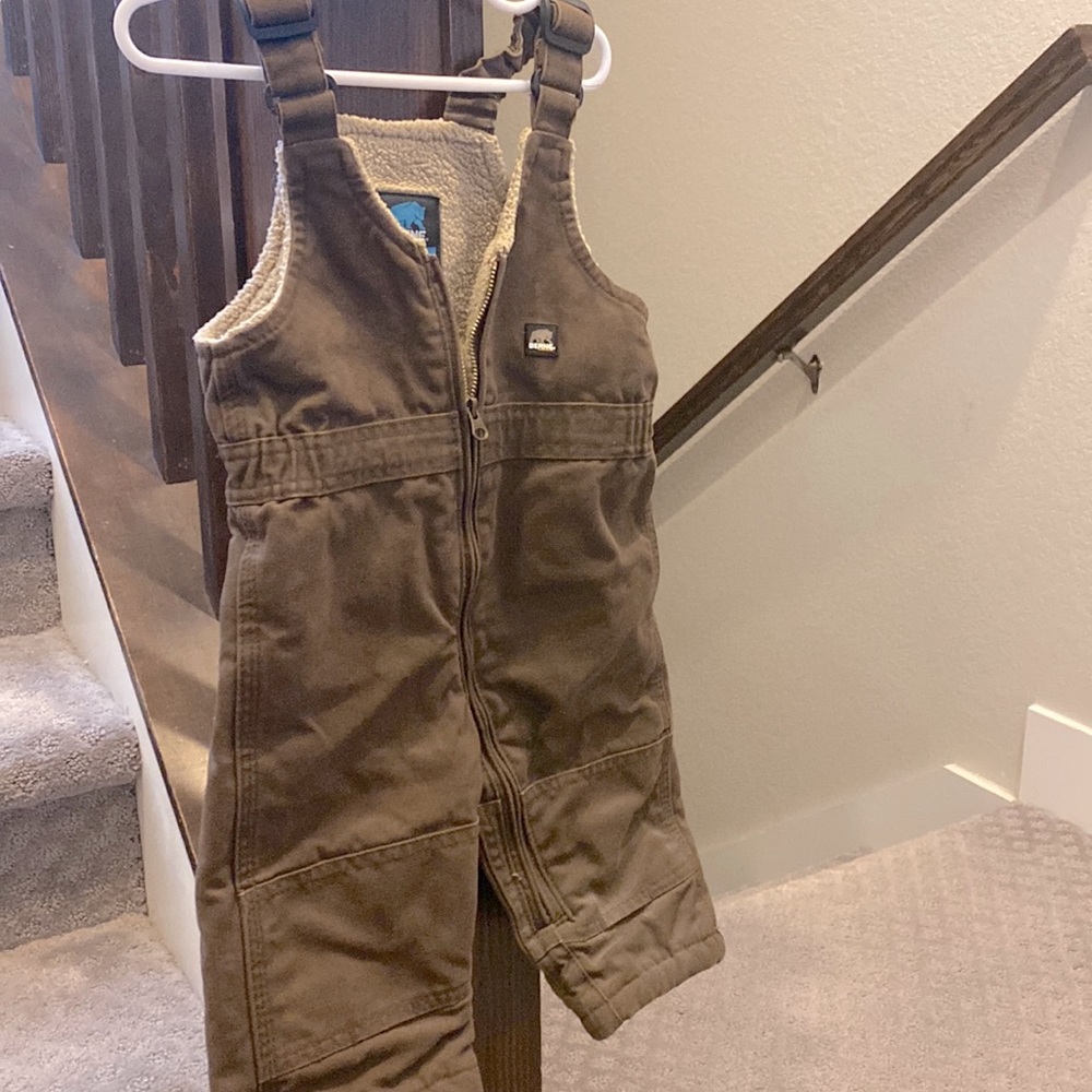 BerneYouth insulated overall jumper - brown with fleece.12 MOs.Insulated